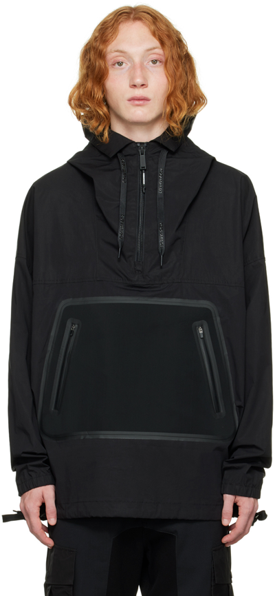 Dsquared2 Black Pullover Jacket In 900 Black