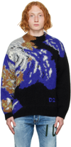 DSQUARED2 MULTICOLOR EARTH VIEW SWEATER