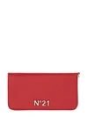 N°21 Wallet With Logo In Red