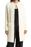 By Design Colette Quilted Faux Fur Jacket In Winter White