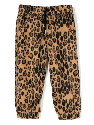 Mini Rodini Kids' Leopard-print Track Pants In White