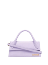 Jacquemus Le Chiquito Long Leather Top Handle Bag In Lilac