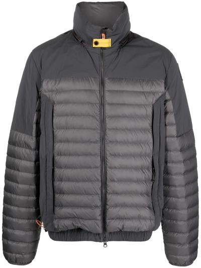 Parajumpers Zipped Padded Jacket In Grey
