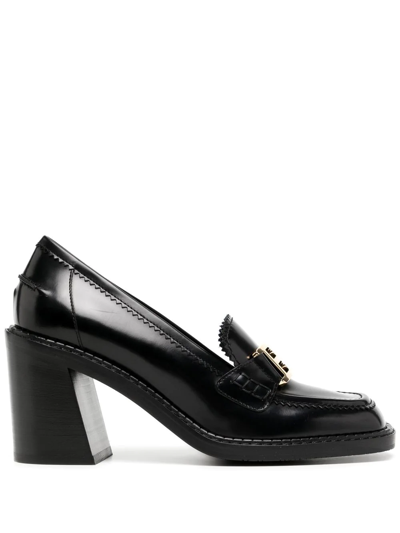 Bally Ellyayne 75 Square-toe Leather Pumps In Black