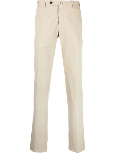 Pt Torino Straight-leg Trousers In Neutrals