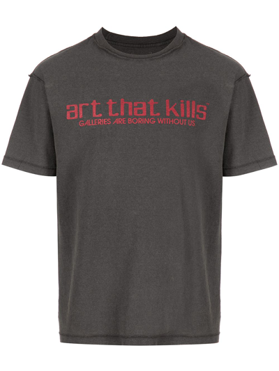 Gallery Dept. Logo-print Cotton T-shirt In Black