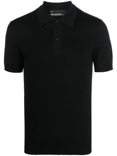 Neil Barrett Short-sleeved Polo Shirt In Black