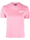 Jacquemus Le T-shirt Camargue Logo Jersey T-shirt In Pink