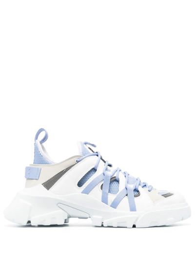 Mcq By Alexander Mcqueen Icon Zero Orbyt Low Top Sneakers In White,lilac
