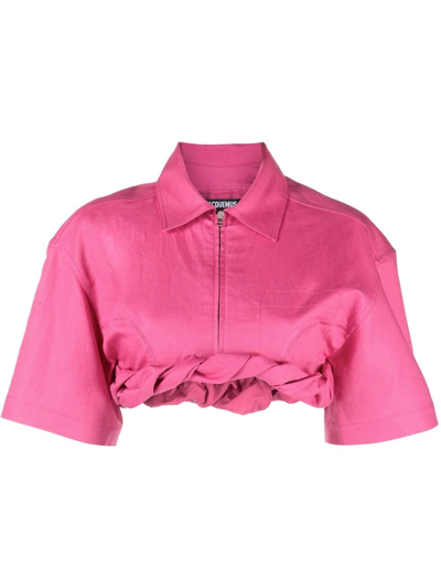 Jacquemus La Chemise Sipla棉质衬衫 In Pink