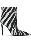 Dolce & Gabbana Lollo Formale Leather Boots In Black