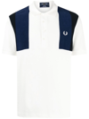 FRED PERRY REISSUES TOWELLING-PANEL POLO SHIRT