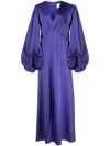 Sachin & Babi Jenny Puff-sleeves Gown In Blue