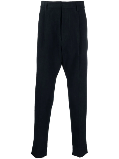 Dsquared2 Pinstripe Tapered Trousers In Blue