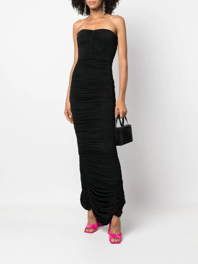 Alex Perry Haynes Strapless Gown With Gloves In Black