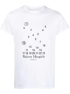 Maison Margiela Numbers Logo T-shirt In Multicolor