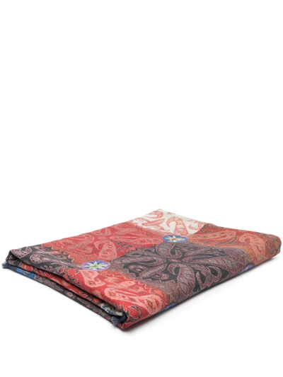 Pierre-louis Mascia Graphic-print Throw In Brown