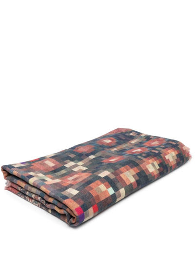 Pierre-louis Mascia Graphic-print Throw In Red