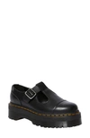 Dr. Martens' Bethan Mary Jane Shoes In Black Polished Smooth Leather