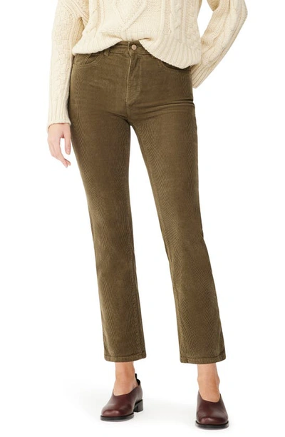 Dl1961 Patti High Waist Ankle Straight Leg Corduroy Jeans In Green ...