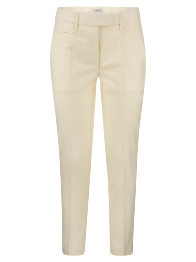 DONDUP PERFECT - WOOL SLIM-FIT TROUSERS