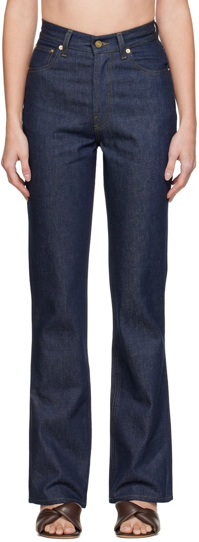 Jacquemus Nimes High-rise Organic-denim Jeans In Blue