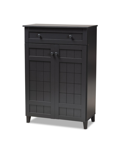 Furniture Glidden 5-shelf Cabinet In Gray