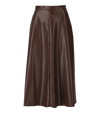 MAX MARA NARVEL BROWN MIDI-LENGHT SKIRT