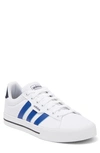 Adidas Originals Daily 3.0 Sneaker In Ftwr White / Blue / Legend Ink