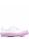 Alexander Mcqueen White Contrasting-sole Sneakers In White