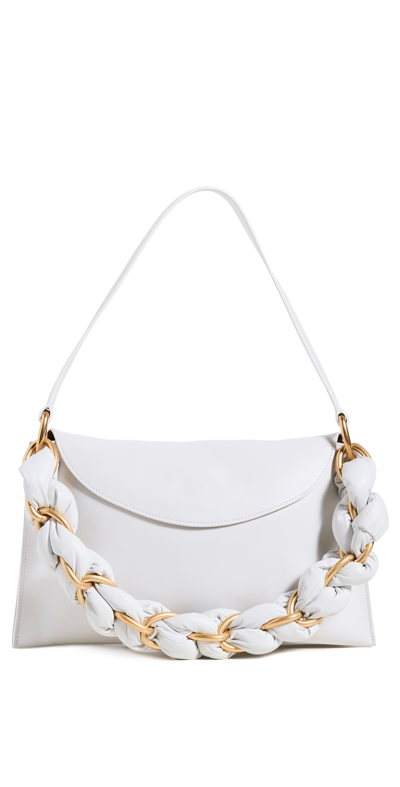 Proenza Schouler Braided Chain Leather Shoulder Bag In White