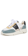 Axel Arigato Neutral Genesis Vintage Runner Low-top Sneakers In Beige/grey/yellow