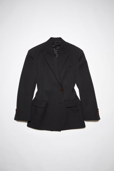 Acne Studios Double-breasted Suit Jacket In Black