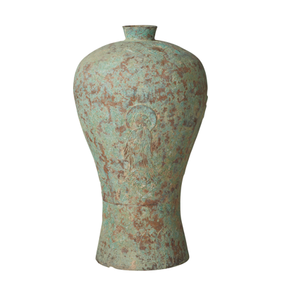 Oka Qinlin Vase - Verdigris