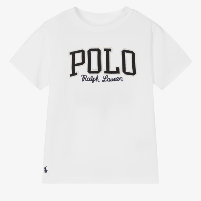 Polo Ralph Lauren Babies' Boys White Logo T-shirt