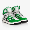 GUCCI BOYS GREEN HIGH-TOP TRAINERS