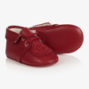 GUCCI GIRLS RED LEATHER PRE-WALKERS