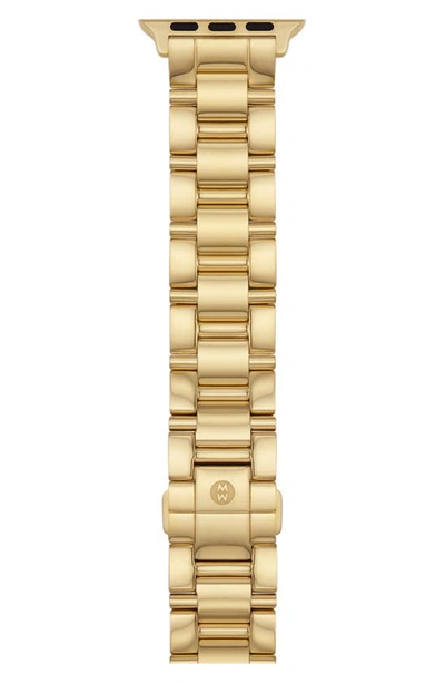 Michele 20mm Apple Watch® Bracelet Watchband In Gold