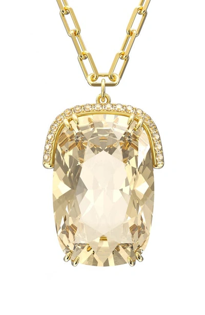 Swarovski Women's Harmonia Goldtone-plated & Crystal Pendant Necklace In Yellow/gold