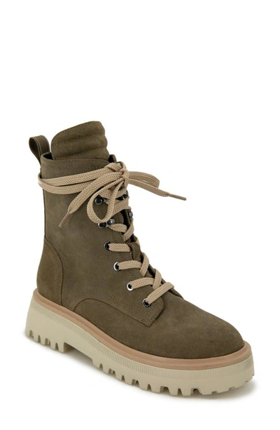 Kenneth Cole Women's Radell Suede Lug Boots In Light Olive