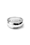 Ippolita 925 Classico Goddess Thin Hammered Ring In Sterling Silver
