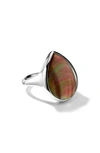 Ippolita Women's Ondine Sterling Silver & Brown Shell Teardrop Ring