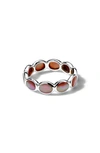 Ippolita Women's Polished Rock Candy Sterling Silver & Brown Shell Oval Eternity Ring In Sterling Silver