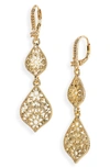 MARCHESA FILIGREE DOUBLE DROP EARRINGS