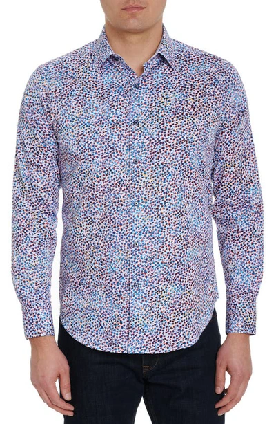 Robert Graham Galatea Print Stretch Cotton Button-up Shirt In Multi