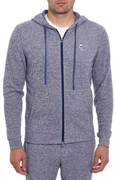 Robert Graham Men's Atom Full-zip Double-knit Hoodie In Navy