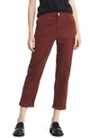 Ag The Caden Straight Leg Pants In Dark Walnut
