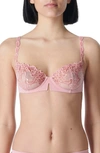 Simone Perele Saga Non-padded Lace Demi Bra In Verona Pink