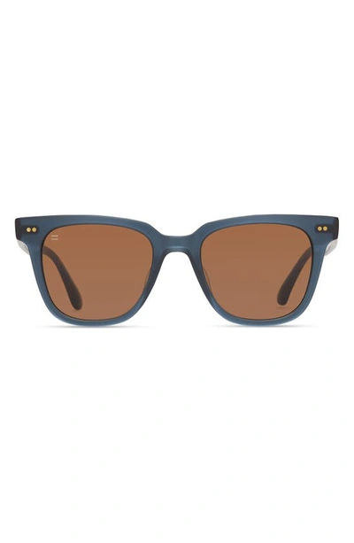 Toms Memphis 301 51mm Square Sunglasses In Black Teal / Brown