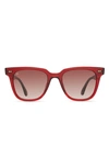Toms Memphis 301 51mm Square Sunglasses In Rosewood/ Brown Gradient